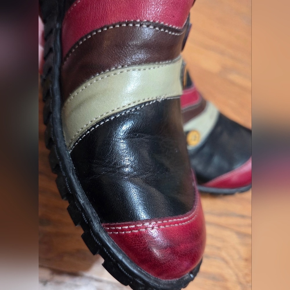 Spring Step Neeta Leather Button MultiColor Leather Slip On Shoes Size EU39US8.5 - Picture 15 of 16